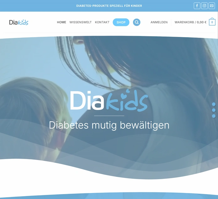 Webshop for Diabetic Products